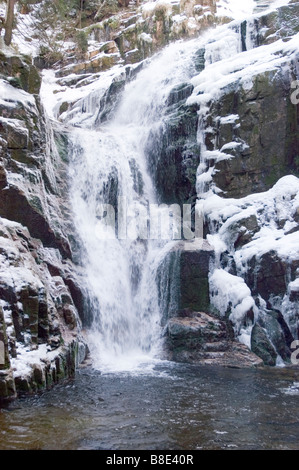 Kamienczyka waterfall in Szklarska Poreba, Karkonosze, Poland Stock Photo