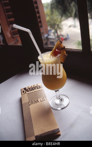 Coctail drink at the Batavia Cafe Jakarta Indonesia Stock Photo