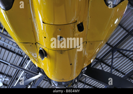 Airplane Exhibition in Bush Plan Museum Stock Photo