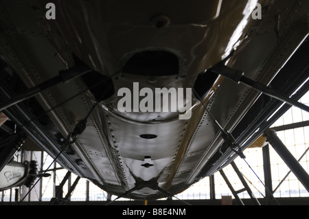 Airplane Exhibition in Bush Plan Museum Stock Photo