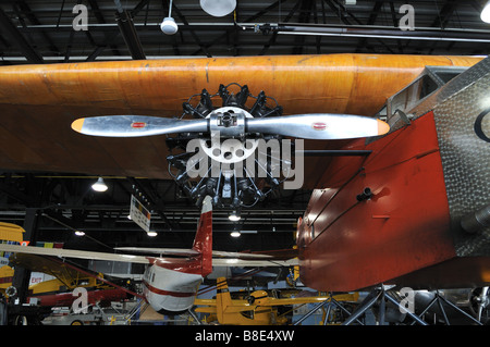 Airplane Exhibition in Bush Plan Museum Stock Photo