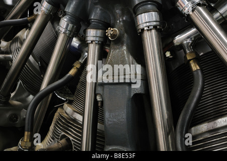 Airplane Exhibition in Bush Plan Museum Stock Photo