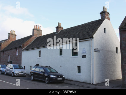 exterior of Birthplace of Peter Pan Author J M Barrie Kirriemuir Scotland  February 2009 Stock Photo