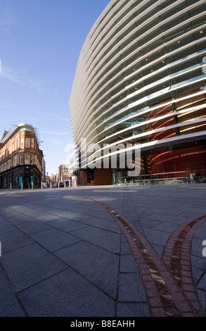 CURVE THEATRE VIEWED  TOWARDS RUTLAND STREET IN LEICESTER Stock Photo