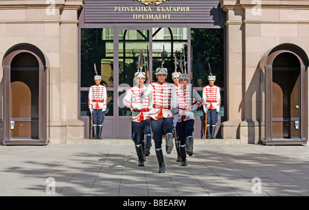 Changing of the Guard at the office of the President in Sofia, Bulgaria Stock Photo