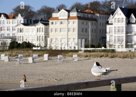 Seashore in Bansin, Germany Stock Photo