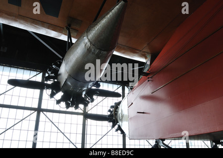 Airplane Exhibition in Bush Plan Museum Stock Photo