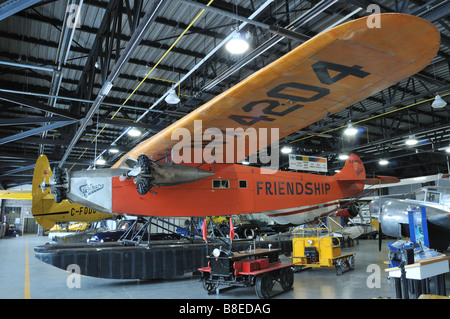 Airplane Exhibition in Bush Plan Museum Stock Photo