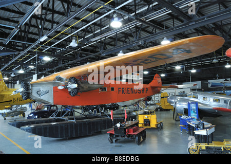 Airplane Exhibition in Bush Plan Museum Stock Photo