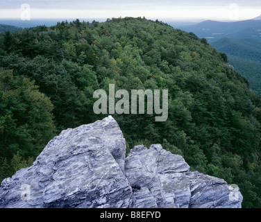 NORTH CAROLINA - Rock outcropping on Moore's Knob at Hanging Rock State ...