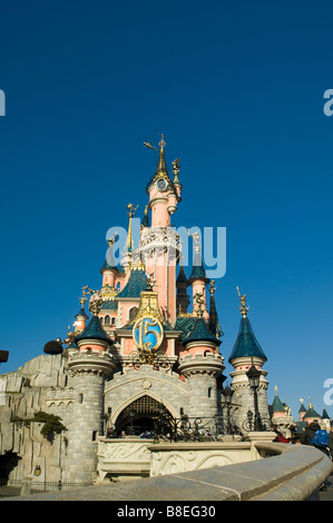 Magic Kingdom castle in Disneyland paris Stock Photo
