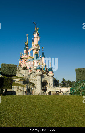 Magic Kindom castle in Disneyland paris Stock Photo