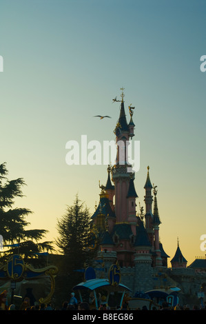 Magic Kindom castle in Disneyland paris Stock Photo