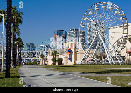 Ferris Wheel at The Pike in Long Beach CA. USA Stock Photo