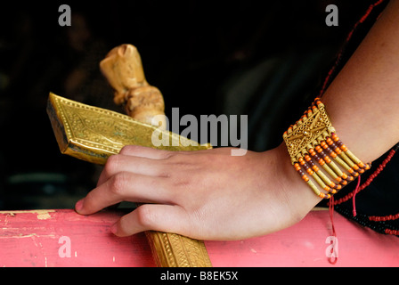 Traditional weapon from Tana Toraja, South Sulawesi Province Stock Photo