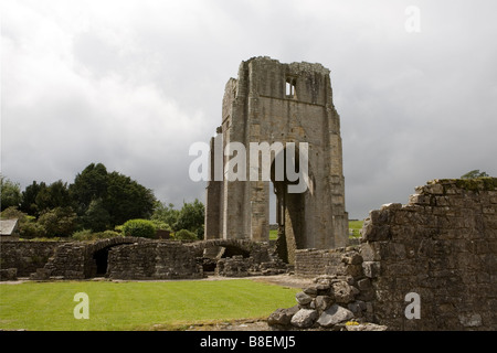 The West Tower of Shap Abbey, near Shap, Cumbria England UK Stock Photo