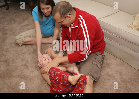 Playing With Son Stock Photo