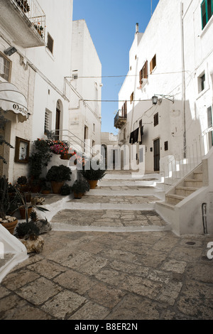 White washed buildings Ostuni Puglia Italy