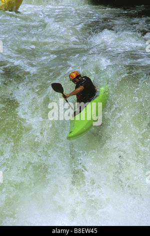 Kayaker drops Dillon Falls Stock Photo - Alamy