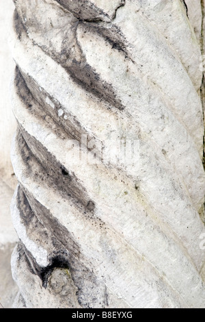 Old monastery wall column detail carving. Stock Photo