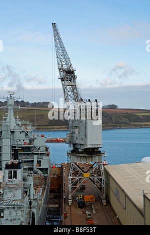 pendennis shipyard, falmouth, cornwall, uk