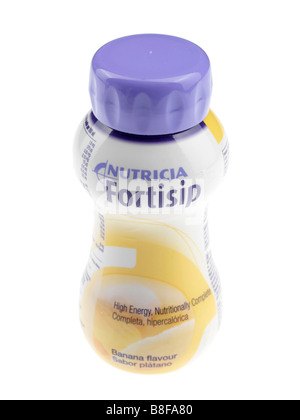 A bottle of banana flavour Fortisip 
