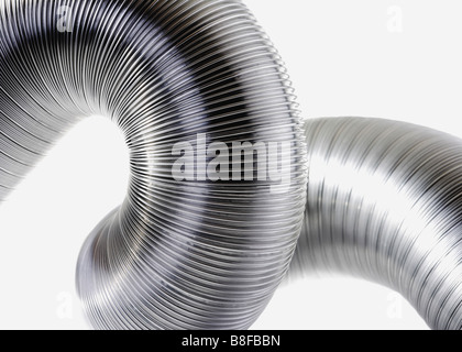 Curved plastic pipe Stock Photo