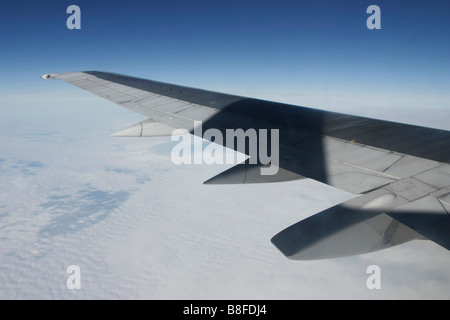 airplane wing Stock Photo