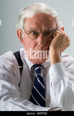 grumpy old man with glasses Stock Photo - Alamy