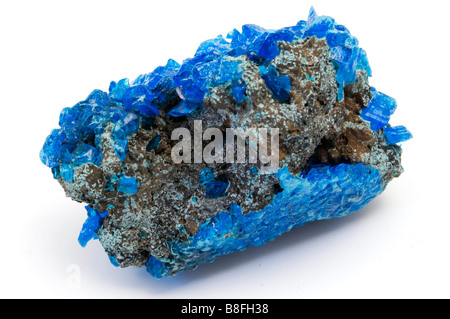 Covellite on a white background Stock Photo