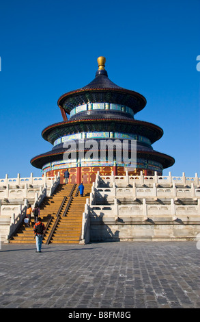 Temple of Heaven Qinian Dian Beijing China Stock Photo