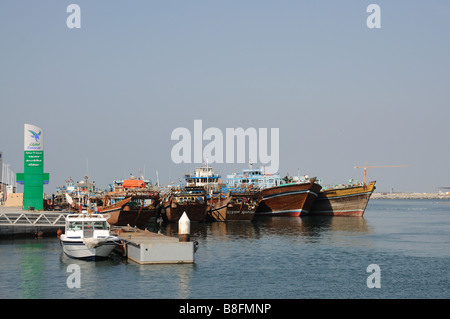 Gas Station at Dubai Creek, United Arab Emirates Stock Photo