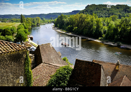 The Dordogne river France La Roque-Gageac Stock Photo