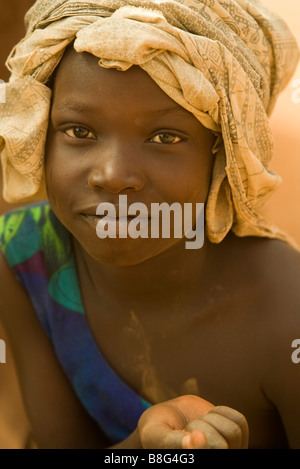 Portrait of an African boy Ouagadougou Burkina Faso Stock Photo