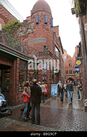 Paula Becker Modersohn house Boettcherstrasse in Bremen Stock Photo