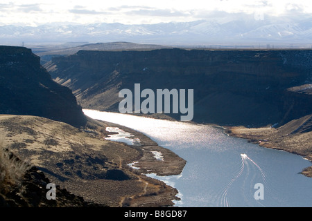 The Snake River near Swan Falls Idaho USA Stock Photo