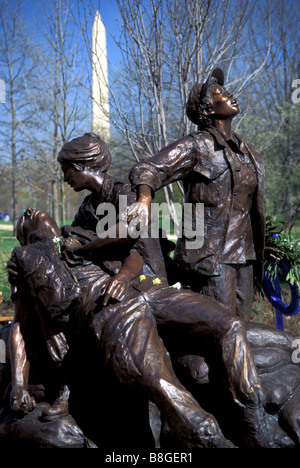 Vietnam Women's Memorial,Washington DC Stock Photo