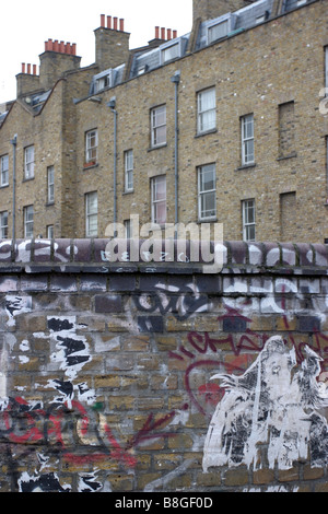 Graffiti street art, Brick Lane, East London Stock Photo