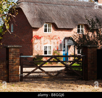 A thatched house in Dorset. UK. Stock Photo