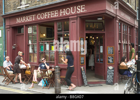 Market Coffee House corner cafe on the corner of Brushfield and Crispin ...