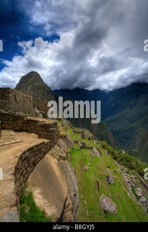 Clouds over Machu Picchu Stock Photo