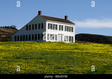 Historic James Johnston home located in Half Moon Bay California Stock Photo