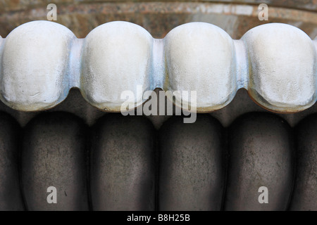 Abstract.  Close up of metal sculpture in public park. Stock Photo