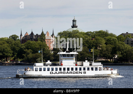 Djurgården ferry, Stockholm, Sweden Stock Photo
