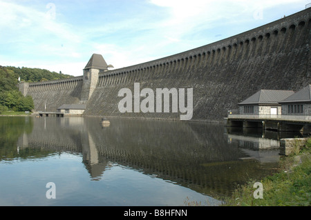 MOHNE DAM IN GERMANY Stock Photo