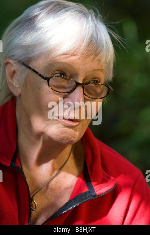 American folk singer songwriter Rosalie Sorrels at her home near Boise Idaho Stock Photo