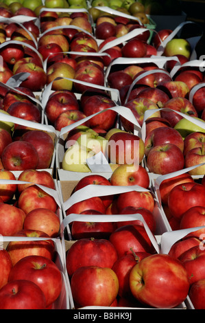 Baskets of fruit Stock Photo