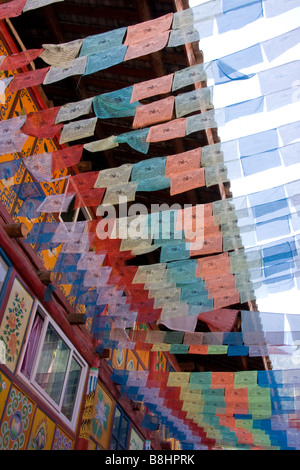 Tibetan praying flags Stock Photo