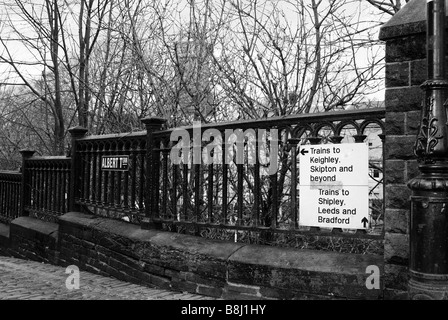 Albert Terrace Saltaire near Station Stock Photo