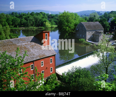 Red Mill in Clinton New Jersey Stock Photo
